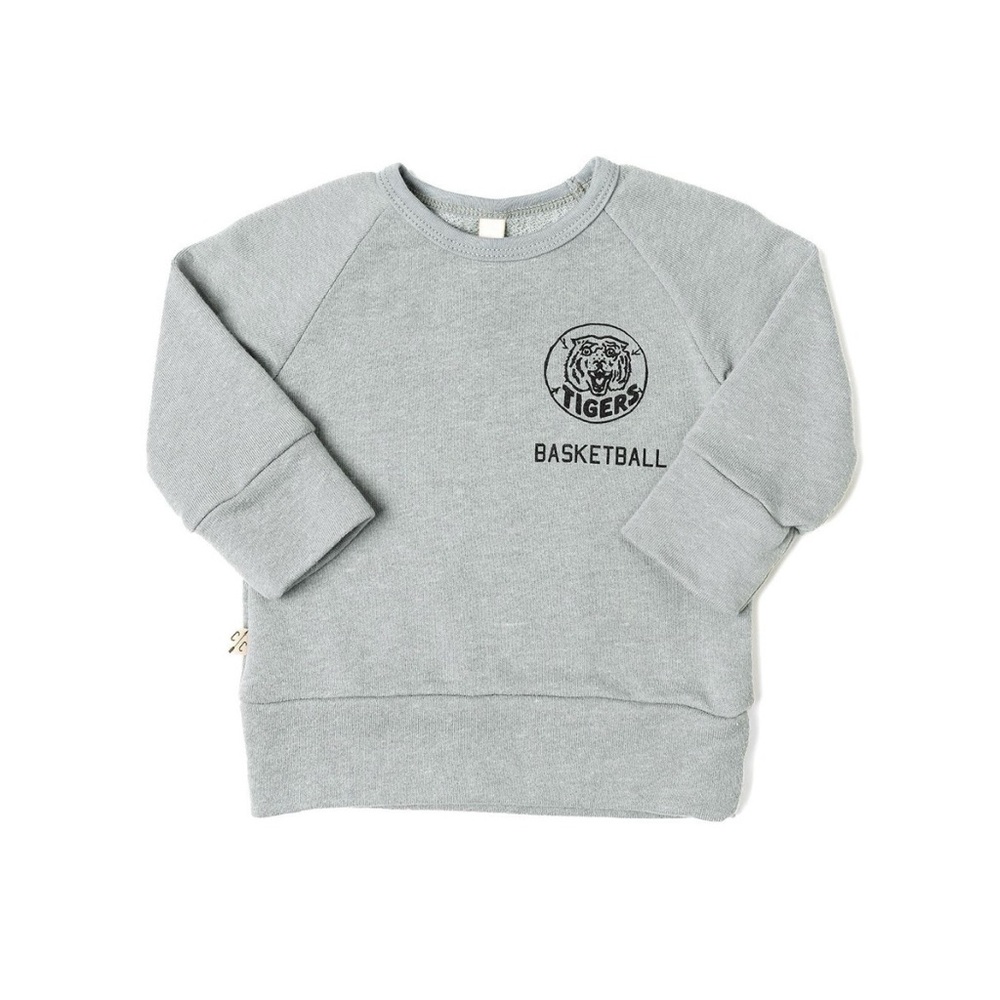 NWOT Childhoods Clothing Pullover Crew in Tigers Basketball Print - 4T